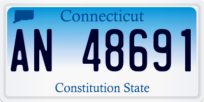CT license plate AN48691