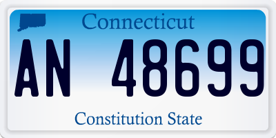 CT license plate AN48699
