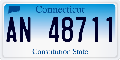 CT license plate AN48711