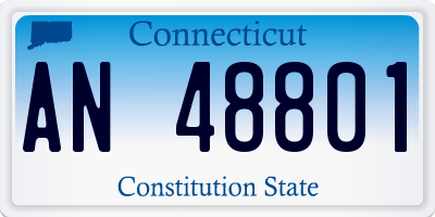 CT license plate AN48801