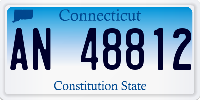 CT license plate AN48812