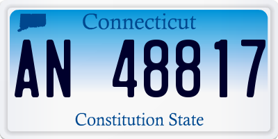 CT license plate AN48817