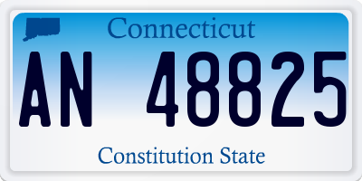 CT license plate AN48825