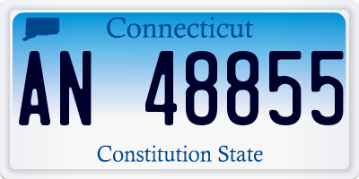 CT license plate AN48855