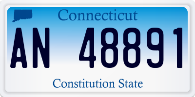 CT license plate AN48891