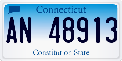 CT license plate AN48913