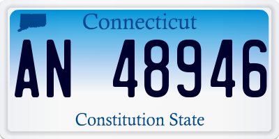 CT license plate AN48946