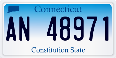 CT license plate AN48971