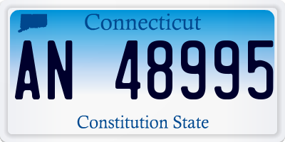 CT license plate AN48995