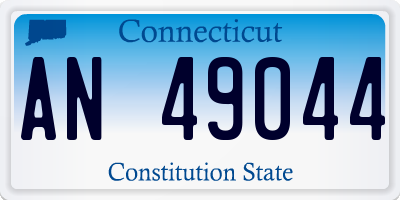 CT license plate AN49044