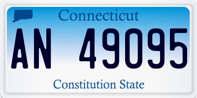CT license plate AN49095