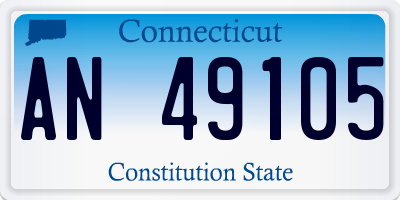 CT license plate AN49105