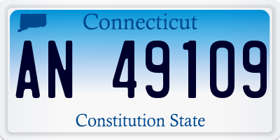 CT license plate AN49109
