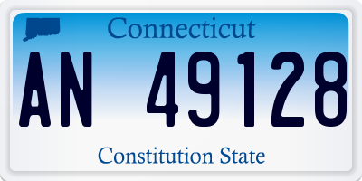 CT license plate AN49128