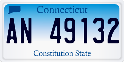 CT license plate AN49132