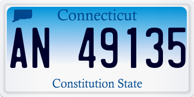CT license plate AN49135