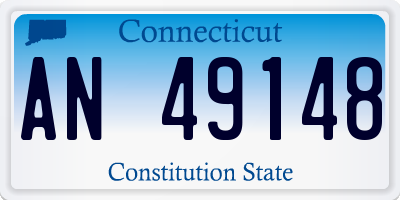 CT license plate AN49148