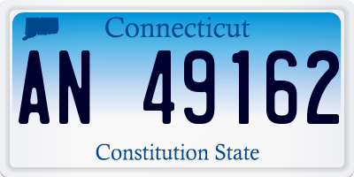 CT license plate AN49162