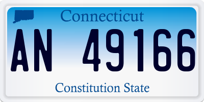 CT license plate AN49166