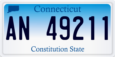 CT license plate AN49211