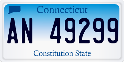 CT license plate AN49299
