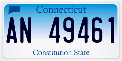 CT license plate AN49461