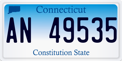 CT license plate AN49535