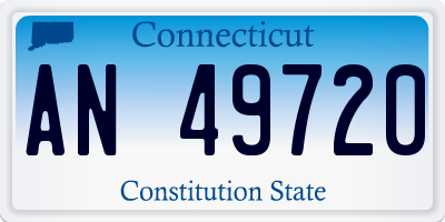CT license plate AN49720