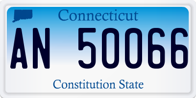 CT license plate AN50066