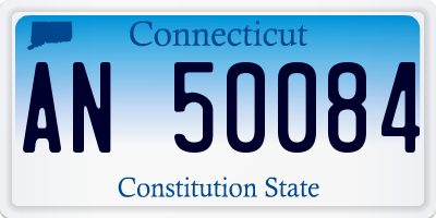 CT license plate AN50084