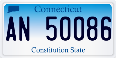 CT license plate AN50086