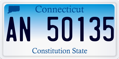 CT license plate AN50135