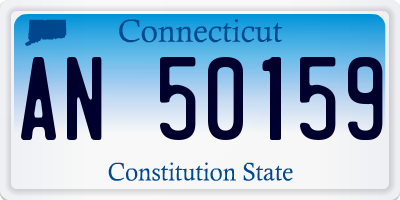 CT license plate AN50159