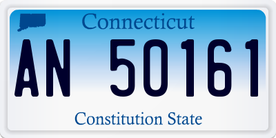 CT license plate AN50161