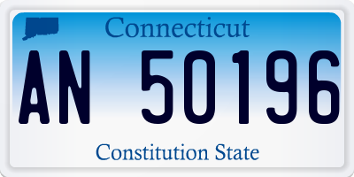 CT license plate AN50196