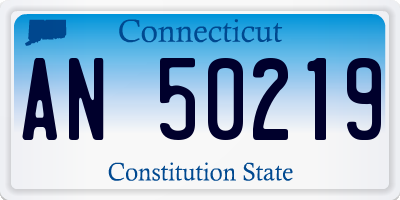 CT license plate AN50219