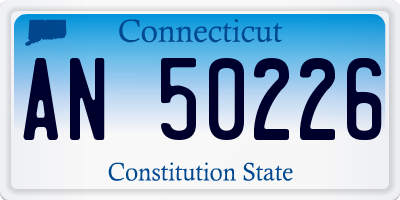 CT license plate AN50226
