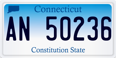 CT license plate AN50236
