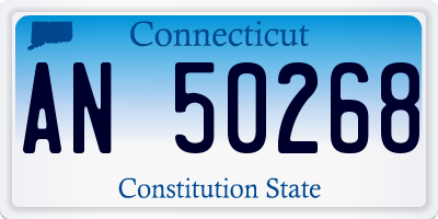 CT license plate AN50268