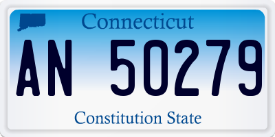 CT license plate AN50279