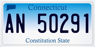 CT license plate AN50291