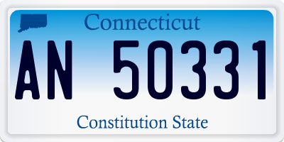 CT license plate AN50331