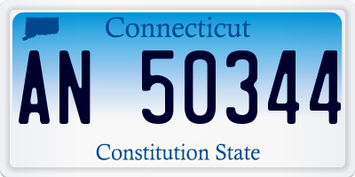 CT license plate AN50344
