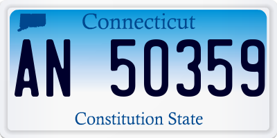 CT license plate AN50359