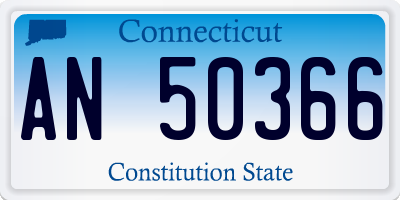 CT license plate AN50366