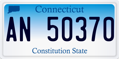 CT license plate AN50370