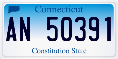 CT license plate AN50391
