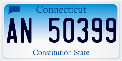 CT license plate AN50399