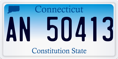 CT license plate AN50413