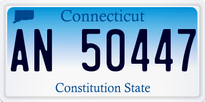 CT license plate AN50447